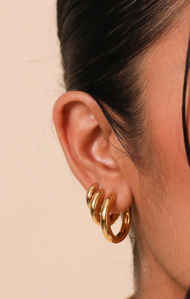 hoop earrings