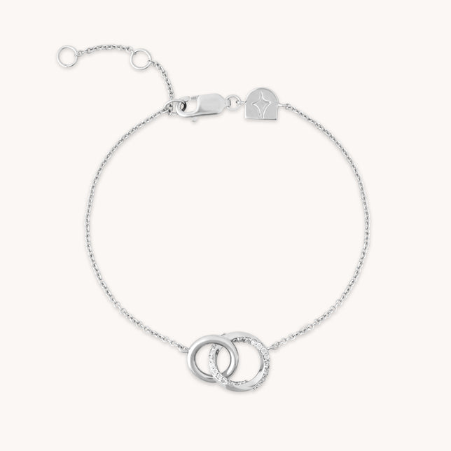 Orbit Crystal Bracelet in Silver