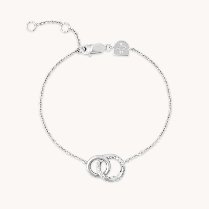 Orbit Crystal Bracelet in Silver