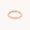 Navette Crystal Band Ring in Rose Gold