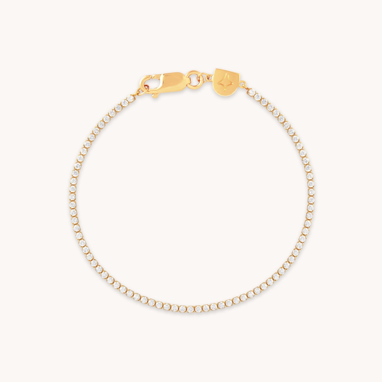 Tennis Chain Bracelet in Gold