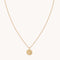 Libra Zodiac Pendant Necklace in Gold
