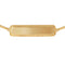 Etched ID Bracelet in Gold focused on plating